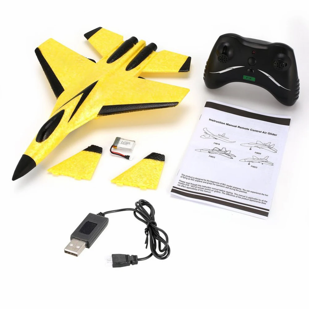 SU35 FX-620 FX820 Glider RC Airplane Hand Throwing EPP Foam Aircraft Electric 2.4G Remote Control RC Plane Toys For Children