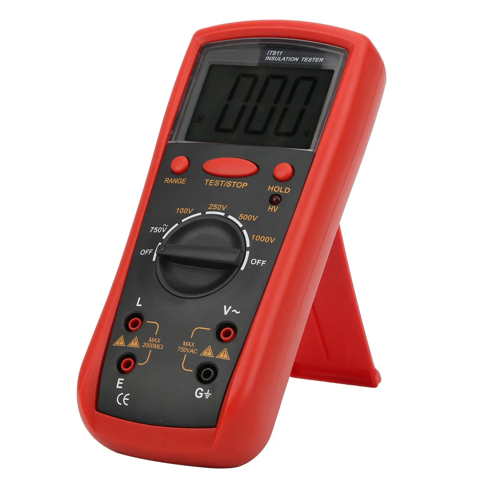 Digital Insulation Resistance Meter IT811 Megohm Tester with LCD Display - Accurate Ohmmeter for Electrical Testing