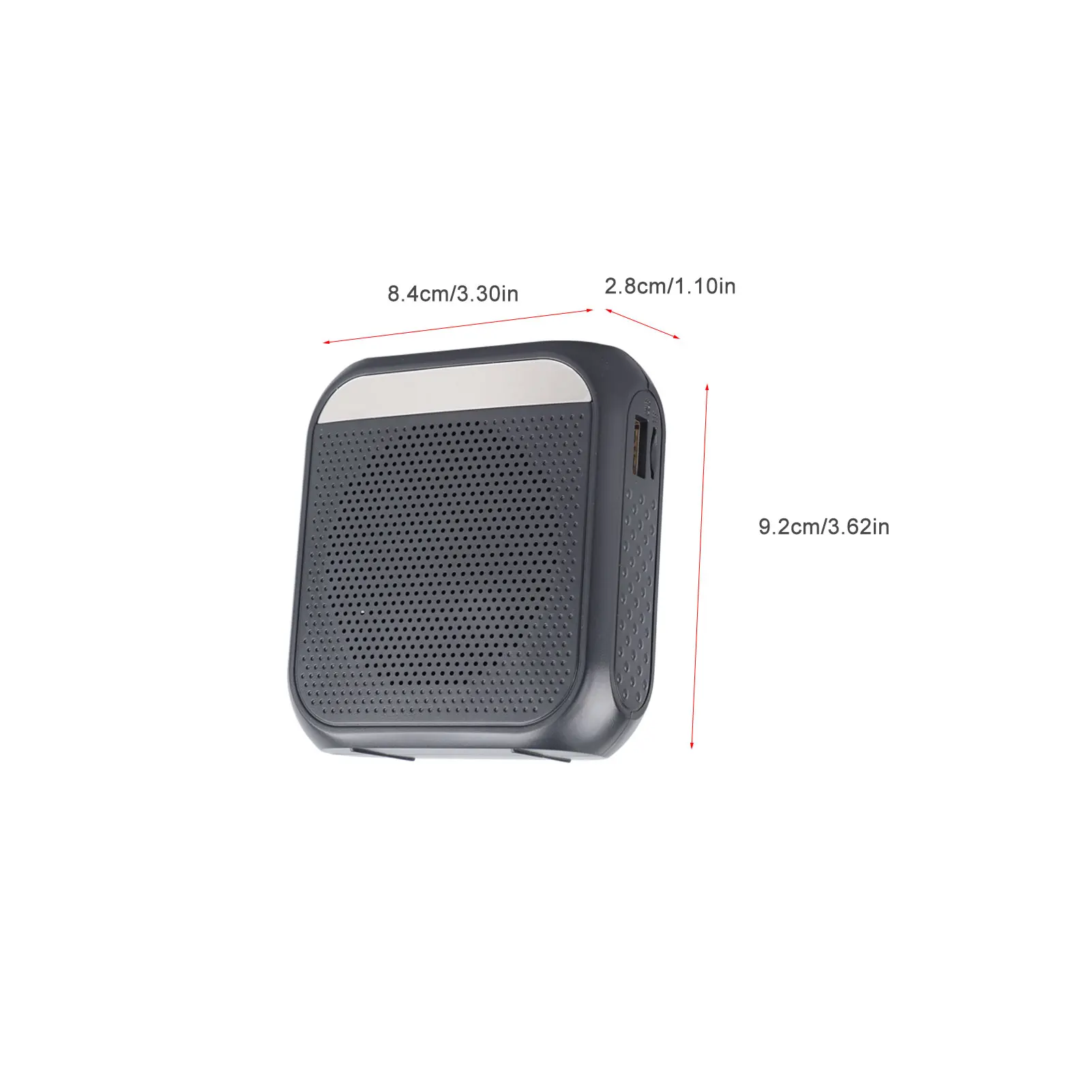 Wzmacniacz głosu z obsługą kart pamięci, długą żywotnością baterii, ładowalny wzmacniacz na pasek z mikrofonem nagłownym do nauczania.