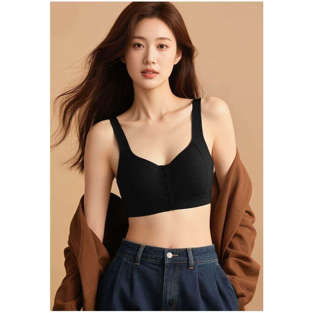 Hot Sale New Non Wired Minimiser Bra Front Fastening Full Cup Unlined Comfortable Bras for Women Everyday Wear 34-44 M-XXXXL Bra