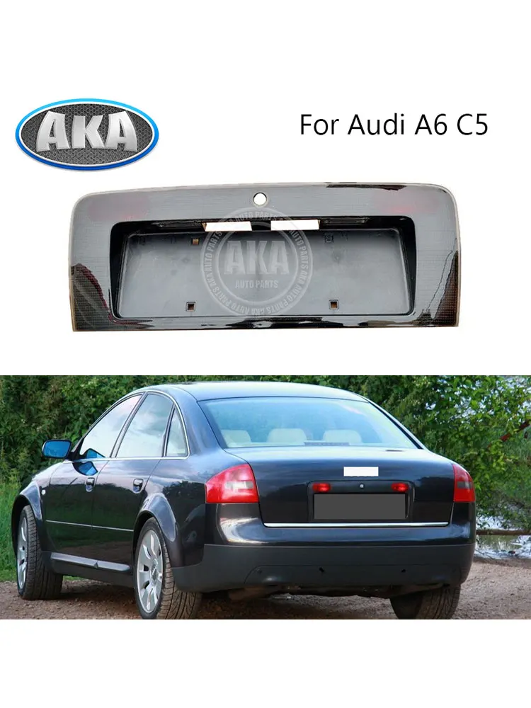 Ramka tylnej lampki oświetlenia tablicy rejestracyjnej do Audi A6 C5 1998 1999 2000 2001 2002-2004, osłona, uchwyt, akcesoria samochodowe 4C5945695A — 2