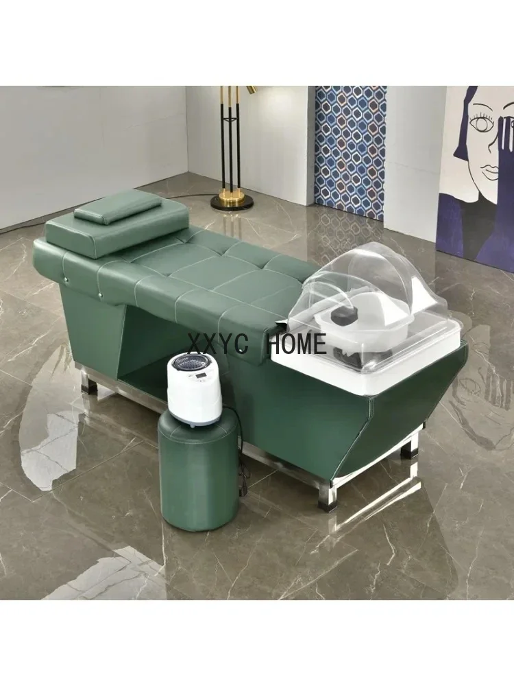 Head Therapy Shampoo Chair Barber Shop Beauty  Massage Belt Fumigation Lying Completely Ear Cleaning Water Circulation Bed