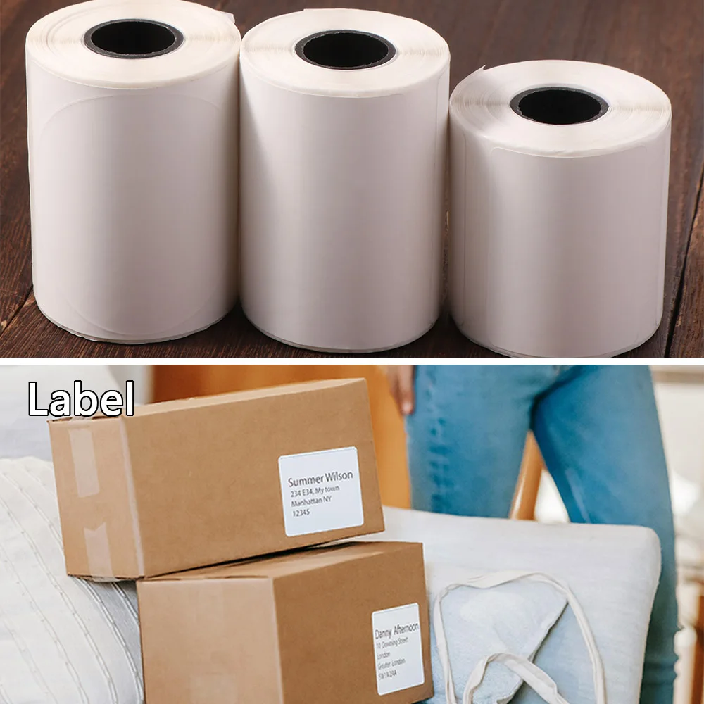 Self-Adhesive Mini Thermal Printer Stickers Waterproof Easy to use Printer Sticker Paper Envelopes Decor Oil-proof