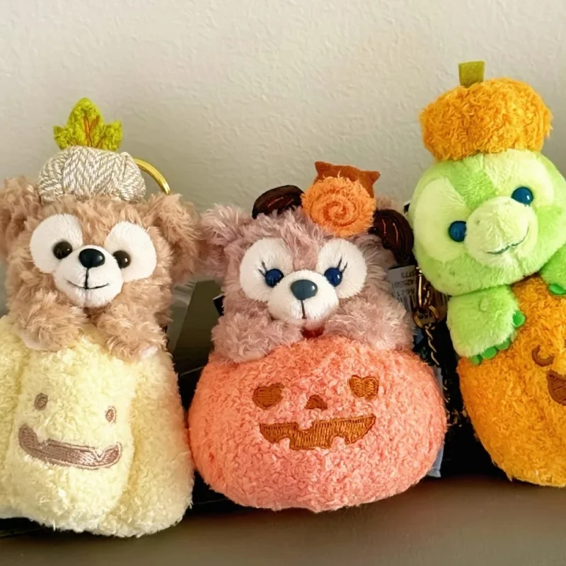 จี้ตุ๊กตาดิสนีย์แท้ ซีรีส์ฟักทองฮาโลวีน เชลลี่เมย์ ลินาเบลล์ สเตลลาลู พวงกุญแจตุ๊กตาการ์ตูน ของขวัญวันเกิด ของเล่น