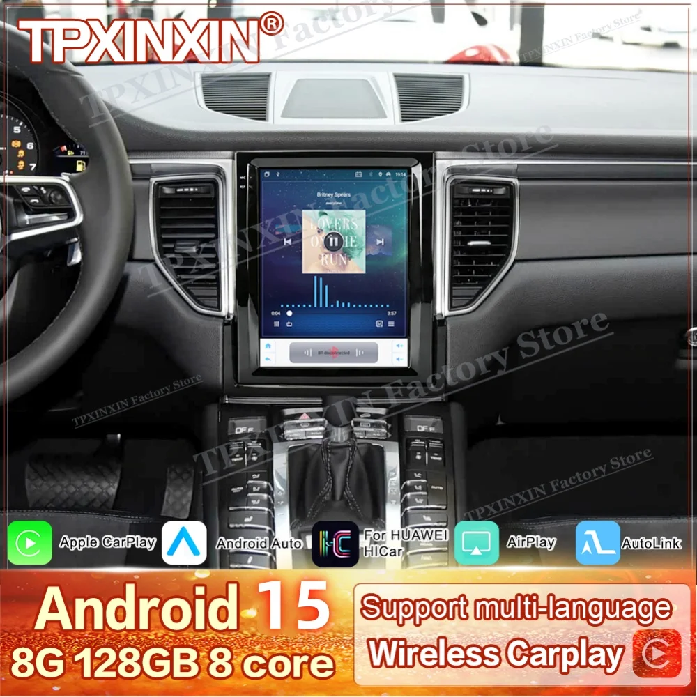 

10.4 Inch For Porsche Macan 2014~2017 Android 15 Auto With Carplay Multimedia GPS Navigation Car Radio Stereo Receiver Head Unit
