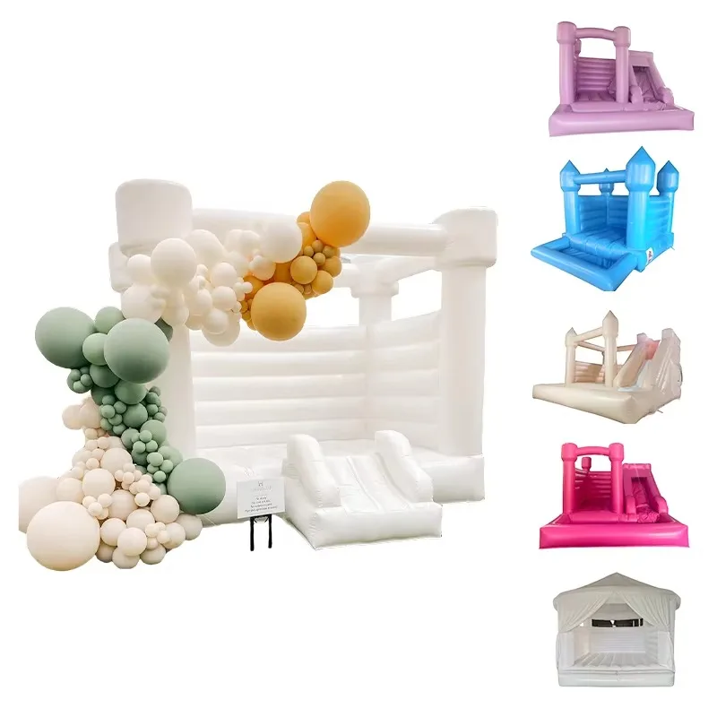 2025 factory price custom high-quality PVC inflatable bouncing castle wedding bodyguard house party slide combination