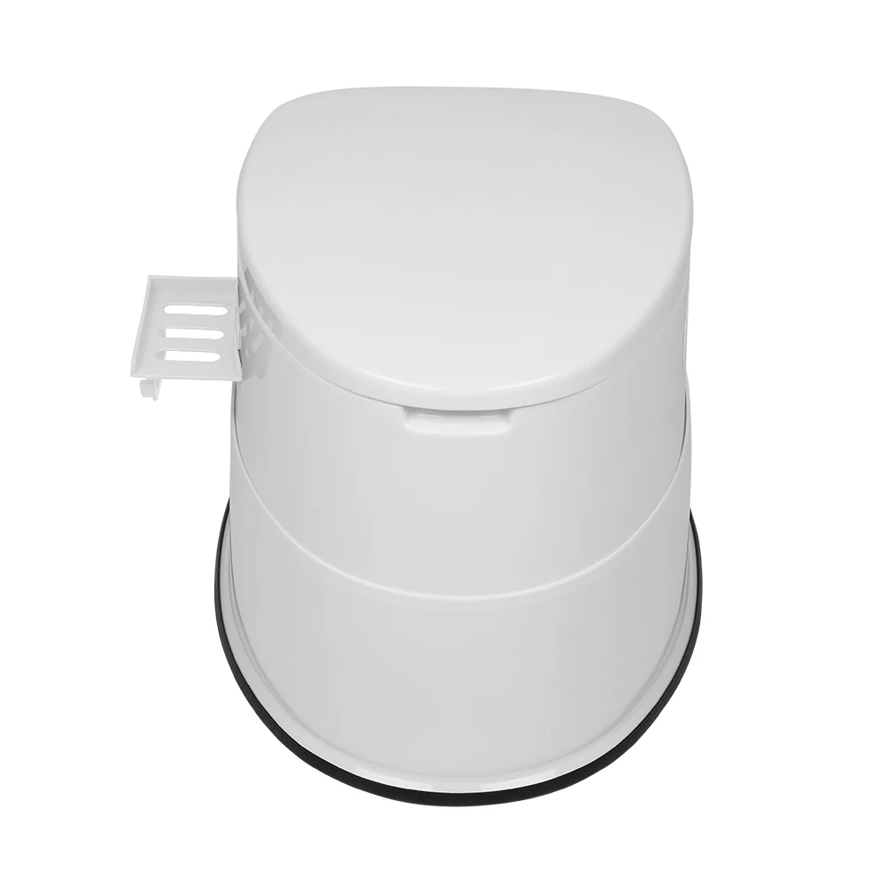 

White Outdoor Toilet Made of PP, 50×40×42 cm, with Non-slip Mat