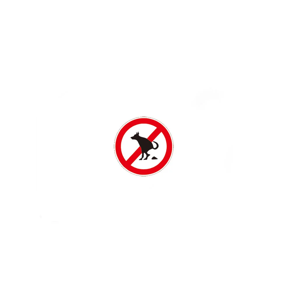 10 Sheets Clean Up Dog Sign Bumper Sticker Prohibitory Paste No Pet Pooping Waterproof Decal Encironment Fuuny Fairy