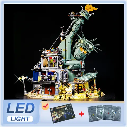 레고 70840용 DIY LED 조명 키트 묵시록에 오신 것을 환영합니다! (LED 조명만, 블록 모델 없음)