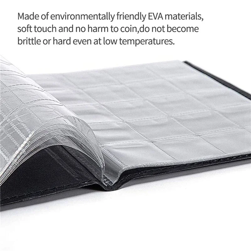 

2X 250 Pocket Coin Collection Album Coin Storage Album Coin Storage Storage Book For Commemorative Coin Storage