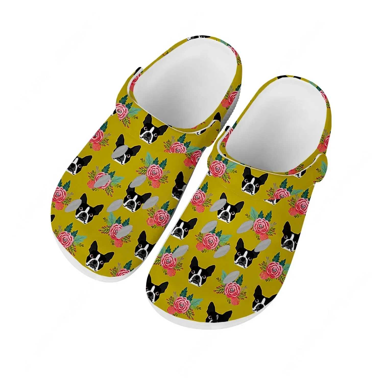 Boston Terrier Sandals Men Women Teenager Fashion Water Shoes High Quality Garden Breathable Comfort Beach Custom Slippers