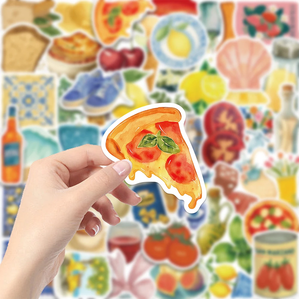 

10/30/50pcs Cute Vintage Mediterranean Tomato Graffiti Stickers DIY Luggage Scrapbook Stationery Guitar Aesthetic Sticker Decals