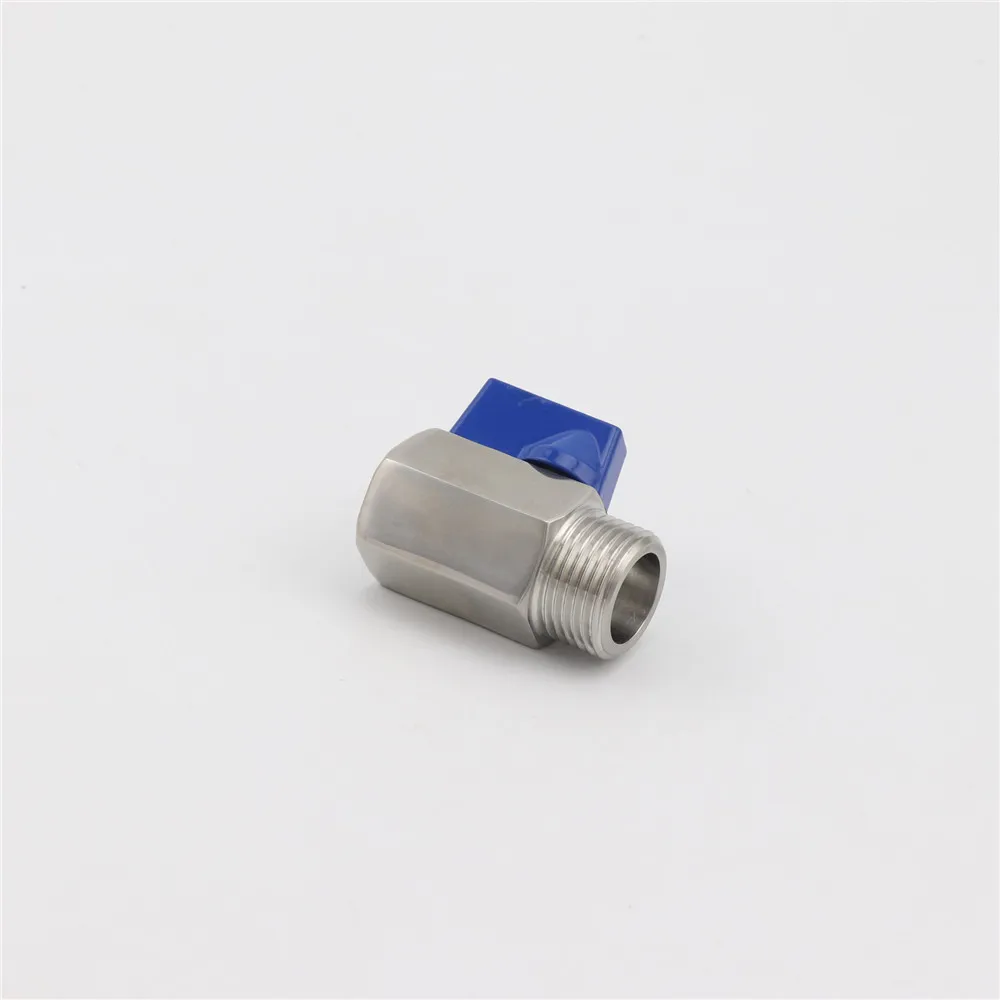 PN63 304 Stainless Steel Mini Ball Valve G5/8\'\' Thread Female To Male For Homebrew Beer Keg Coupler