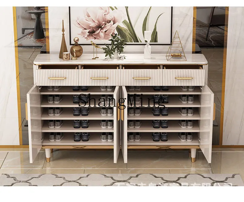 FG shoe cabinet household door porch modern large-capacity entrance foyer entrance integrated against the wall storage cabinet