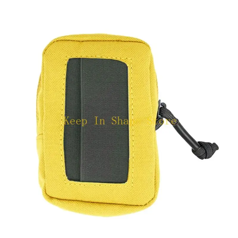U1JC Small Item Holder for Camping Gear, 500D Shell Outdoor Utility Organiser Case with Front Slip Panel and Main Compartment