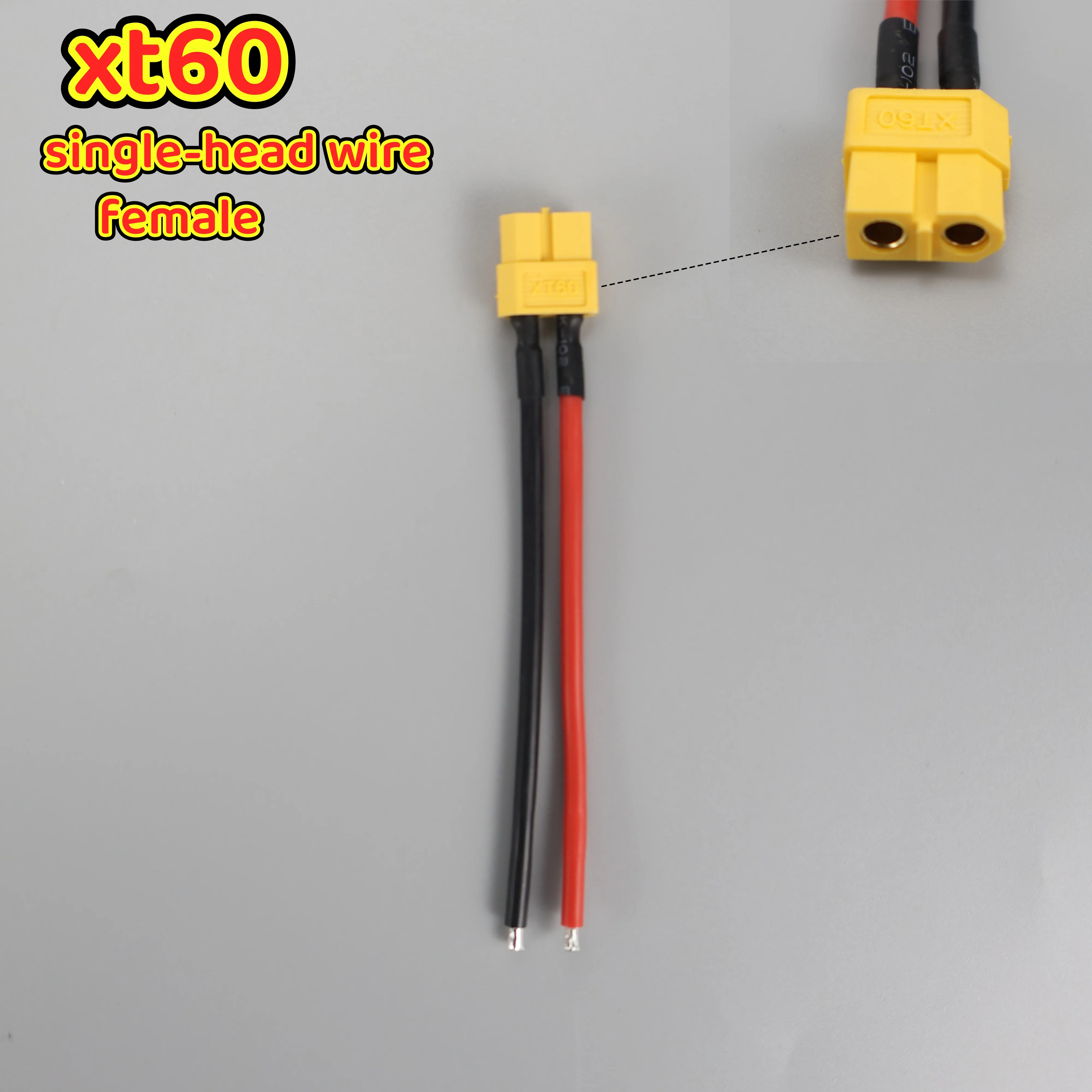 Männlicher und Weiblicher Steckverbinder mit Silikonkabel 14 AWG XT60 Anschlusskabel Doppelverlängerungskabel für RC-Modell Zubehör
