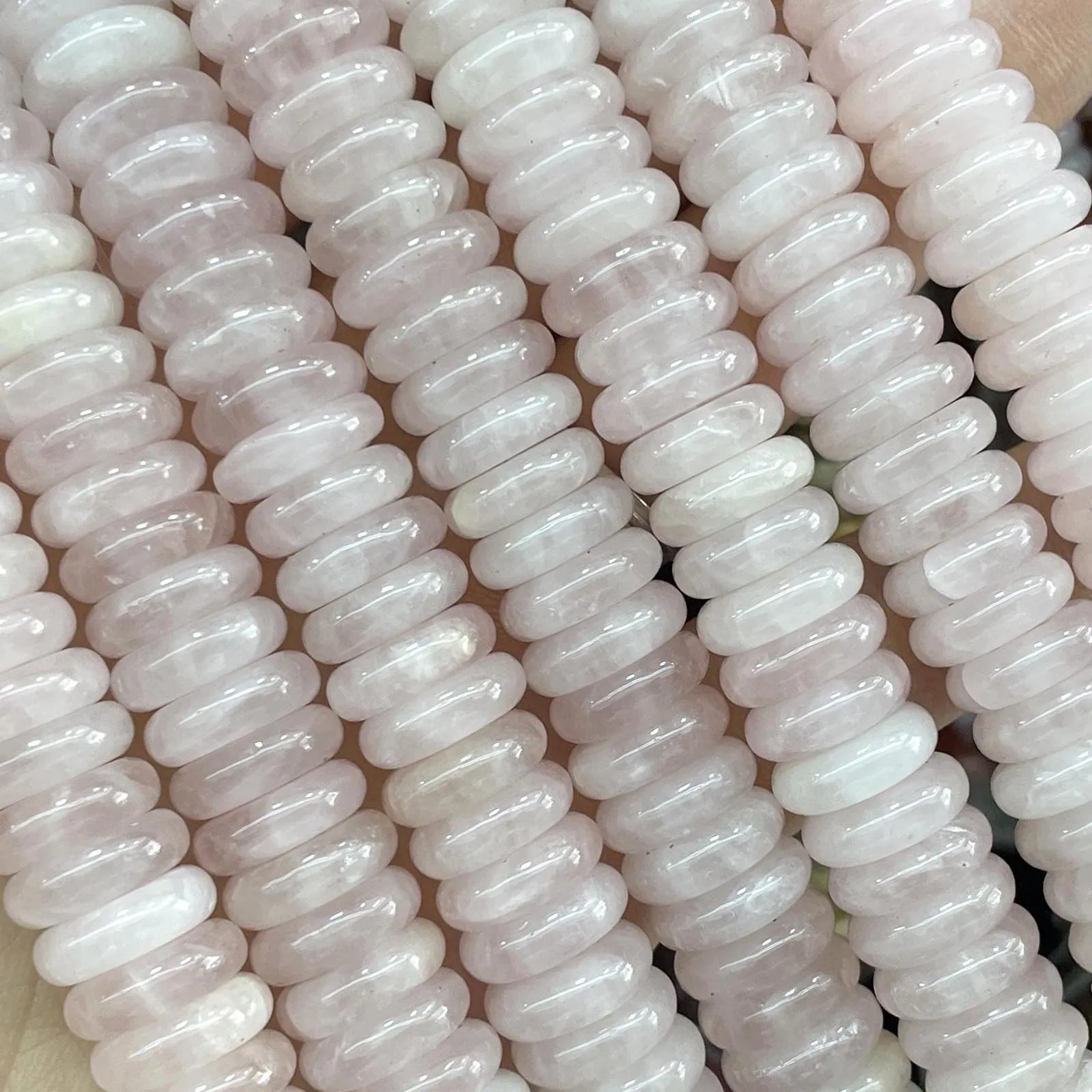 Naturstein-Rondelle, 7 Chakra-Quarz, Jaspis, Achate, Türkise, flache, runde Abstandsperlen für die Schmuckherstellung, DIY-Armband, Halskette – Detail 19