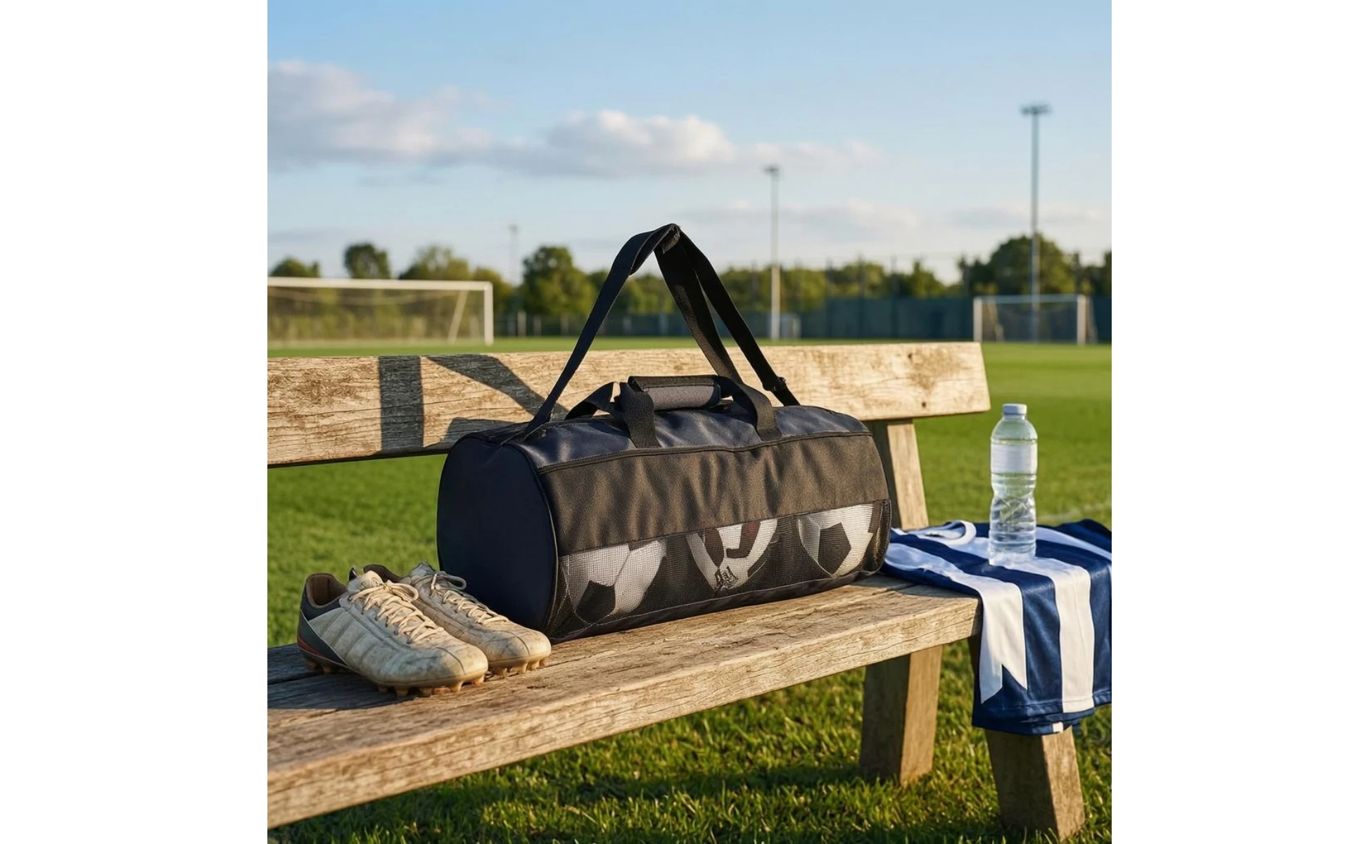 Soccer Ball Bag Metal Hardware Athletic Storage Carry Sack