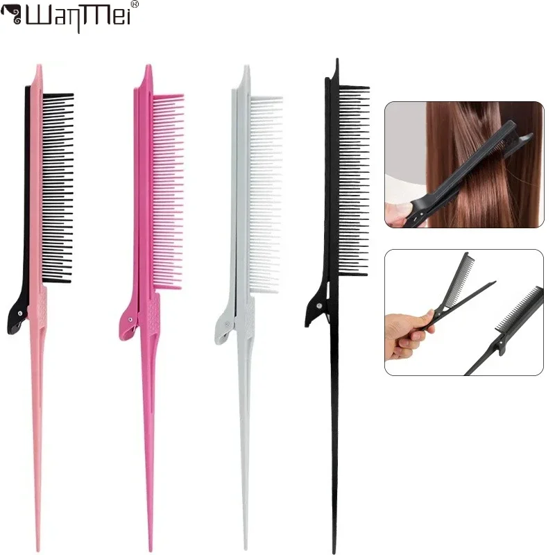 

Professional Hair Styling Comb Clip - 2 in1 Anti-Static Hairdressing Salon UseHair Comb for Sectioning Blowouts Styling Tool