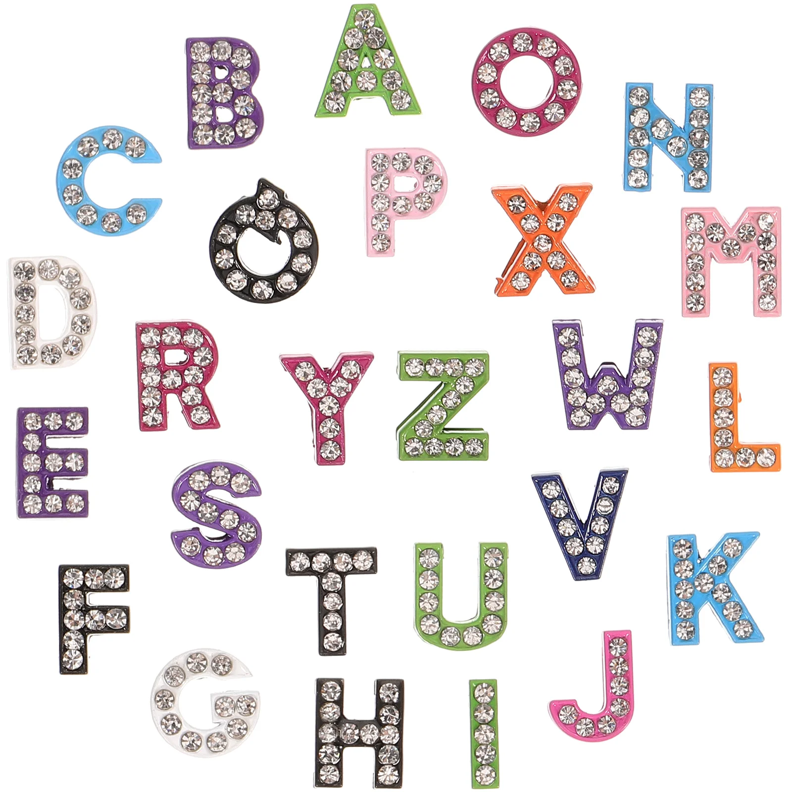 

26pcs Water Rhinestone Letters for Crafts Jewelry Making Charms Bracelets Necklaces DIY Accessories Decorative English Letter