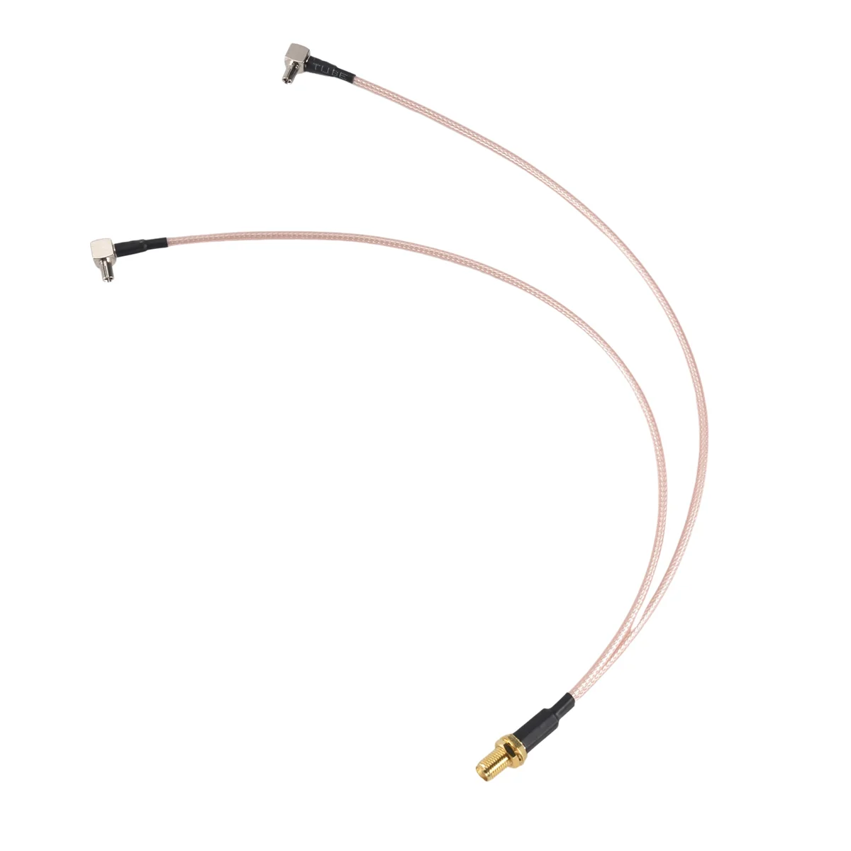 SMA Female to Y Type 2 X TS9 Male / CRC9 Male Connector Splitter Combiner Pigtail Cable RG 316 30CM Gold