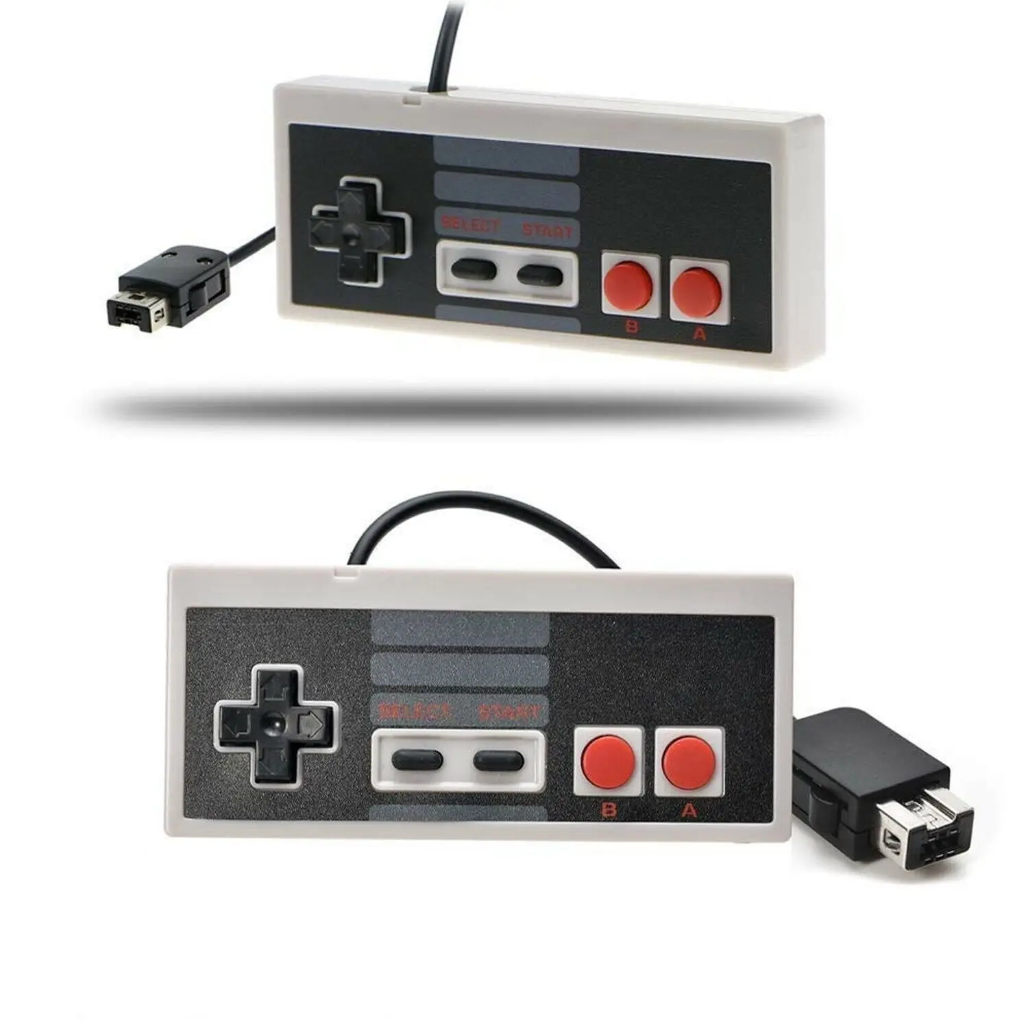 NES 6FT เกมแพดขนาดมินิเกมคลาสสิก Nintendo CLASSIC คอนโทรลเลอร์พร้อมสายเคเบิลยาว1.8เมตร