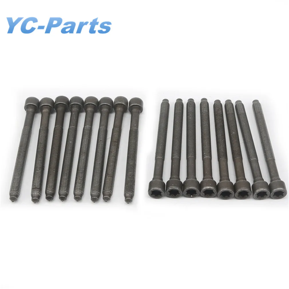 16PCS Engine Cylinder Head Bolts Screws WHT005739 for VW Touareg 7P Audi A4 S4 A6 S6 RS4 Avant Quattro Q5 Q7 Q8 RS5 Coupe