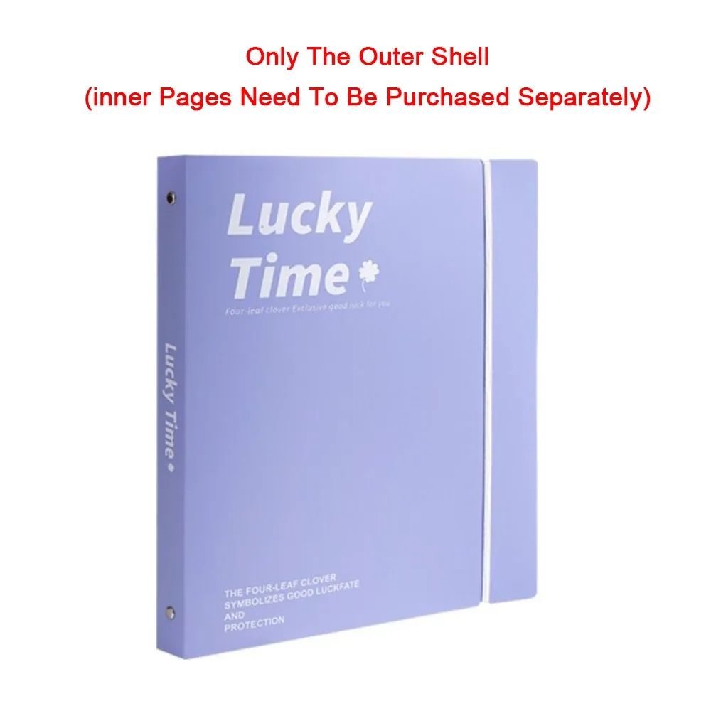 

Color PP A4 File Folder Large Capacity Dustproof Data Folder Waterproof 3 Hole Loose-leaf Folder Students Stationery
