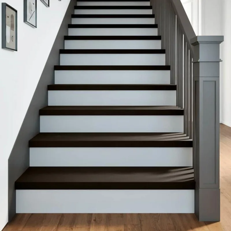 Marches d'escalier en chêne massif 100 x 30 x 2 cm, surface lisse et résistante, décoration intérieure naturelle, utilisation multifonctionnelle comme rebord de fenêtre, nettoyage facile, design nordique minimaliste pour placage bois
