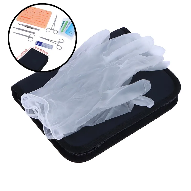 

1set Suture Training Kit with Silicone Skin Pad Medical Students Surgical Sutures Practice Kits Medicals Teaching Model Parts