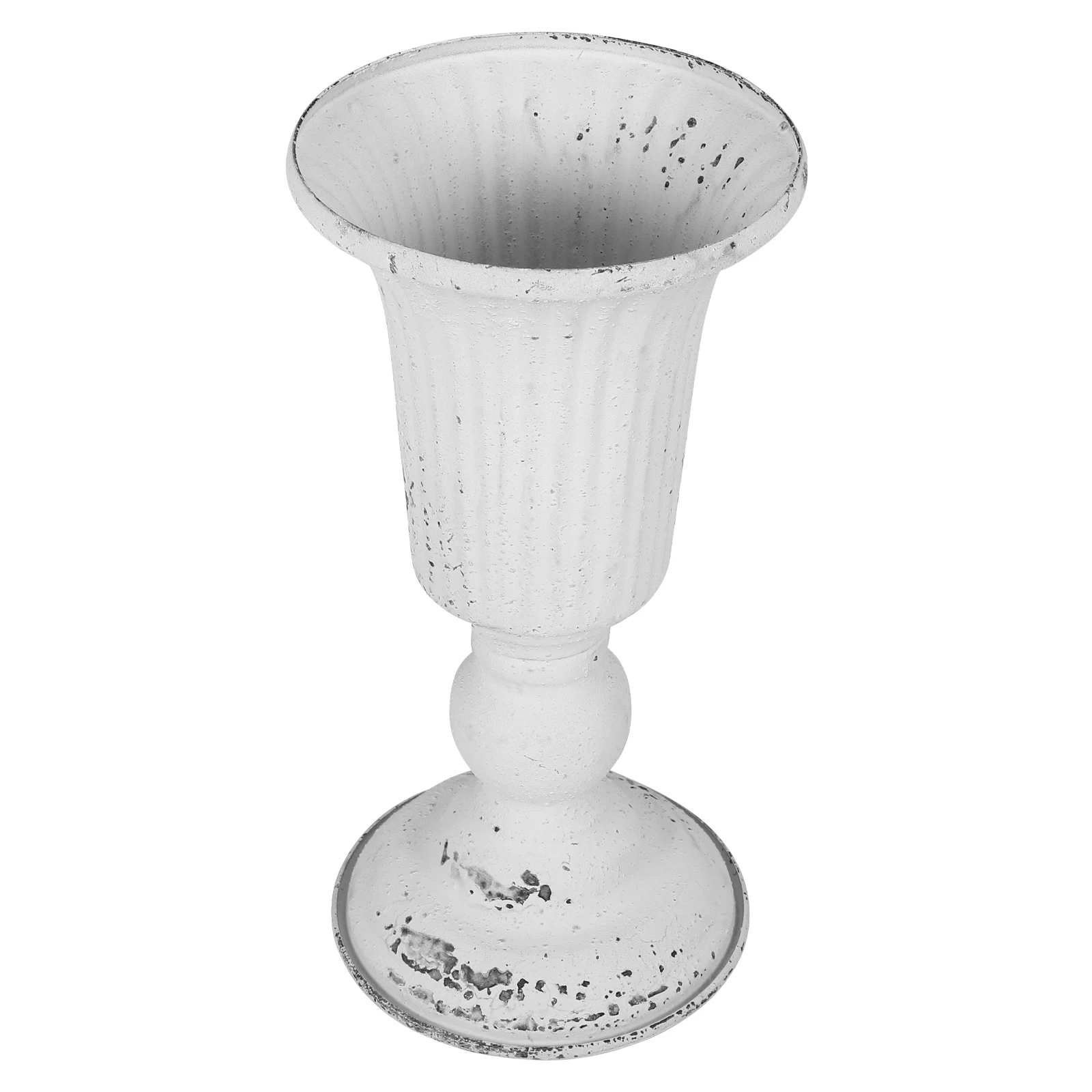 

Vintage Style Metal Flower Pot Iron Planter Home Decor Vase Rustic Farmhouse Flower Container Smooth Surface Garden