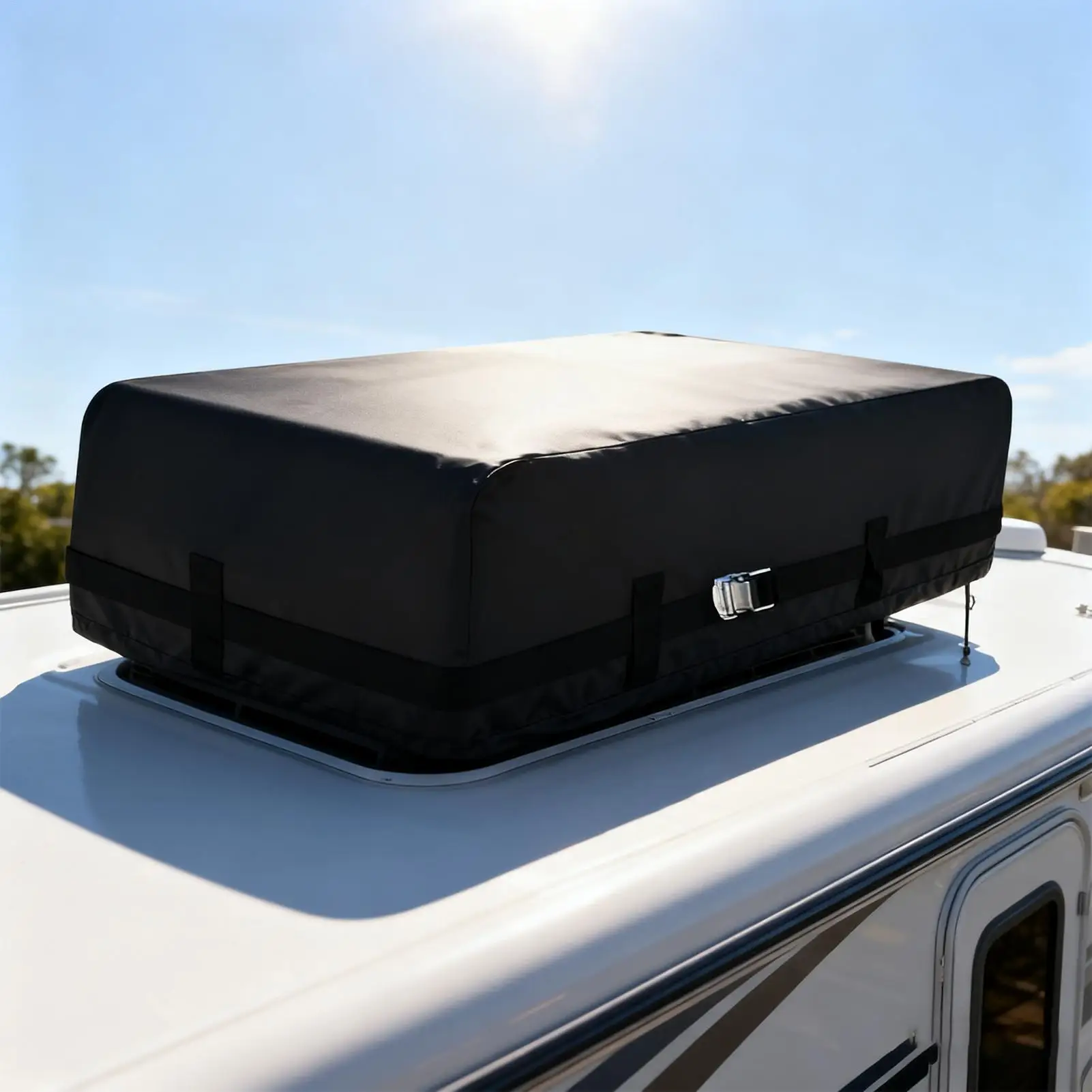 أغطية التيار المتردد RV للسقف مقاومة للغبار ومقاومة للماء ملحقات المنزل المتنقلة RV سقف علوي حماية التيار المتردد للخارج