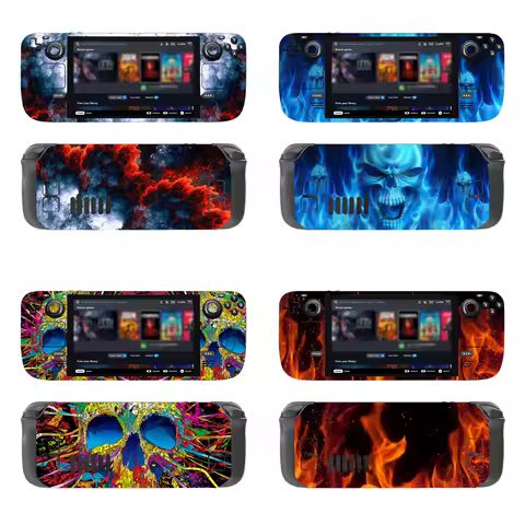 For Steam Deck Protective Vinyl Decal Wrap Cover Full Set for Steam Deck Oled More Design Skin Stickers
