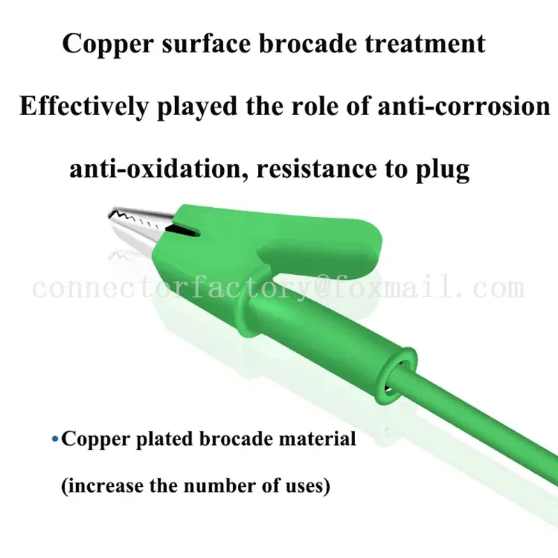 

Линия тестирования мощности Высоковольтный зажим мощности Штекер мультиметра Банановая головка 1 мм 2-проводной зажим типа «крокодил» Провод из чистой меди 0,5/1/2 м