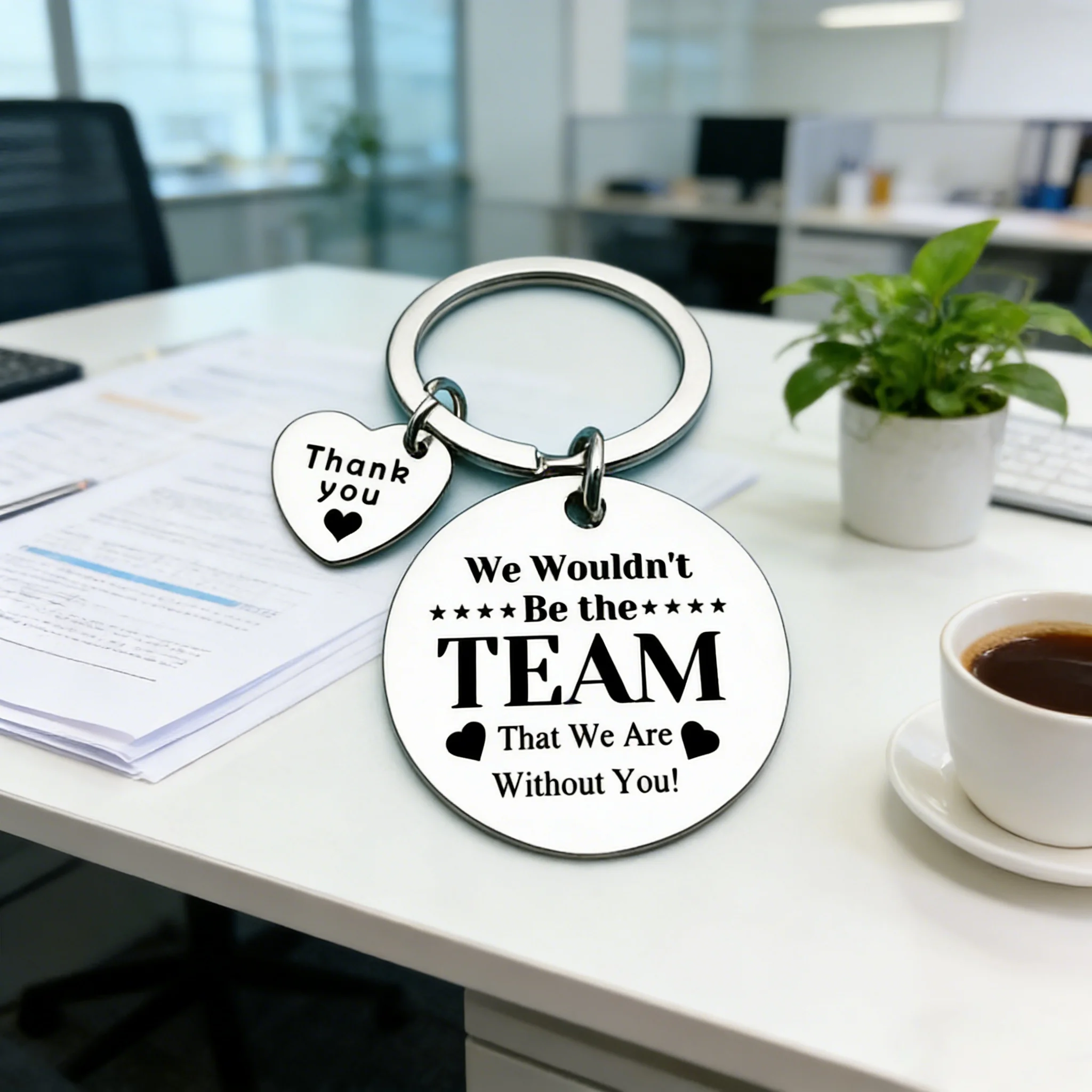 Stainless steel keychain encourages thanksgiving colleagues friendship gifts thanksgiving christmas