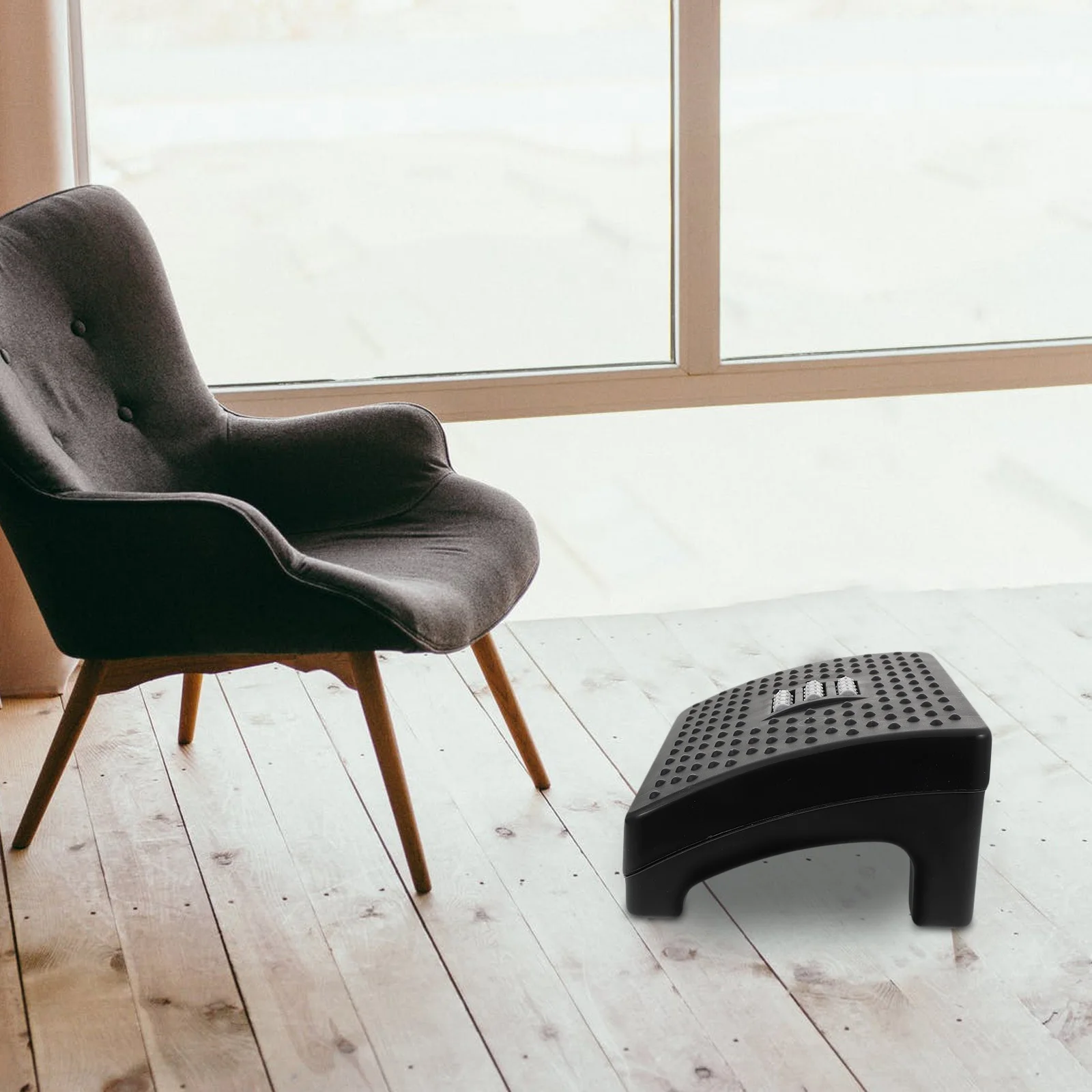 1Pcs Foot Stool Plastic Massage Footrest Household Office Desk Foot Support Stepping Stool Practical Pedal for Piano