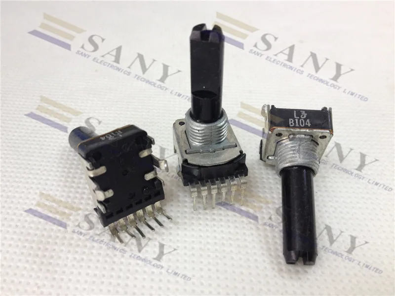 

[LAN] Japanese original Empire NOBLE RK12-B104 B50B100K 25MM handle 3 feet Potentiometer switch--10PCS/LOT