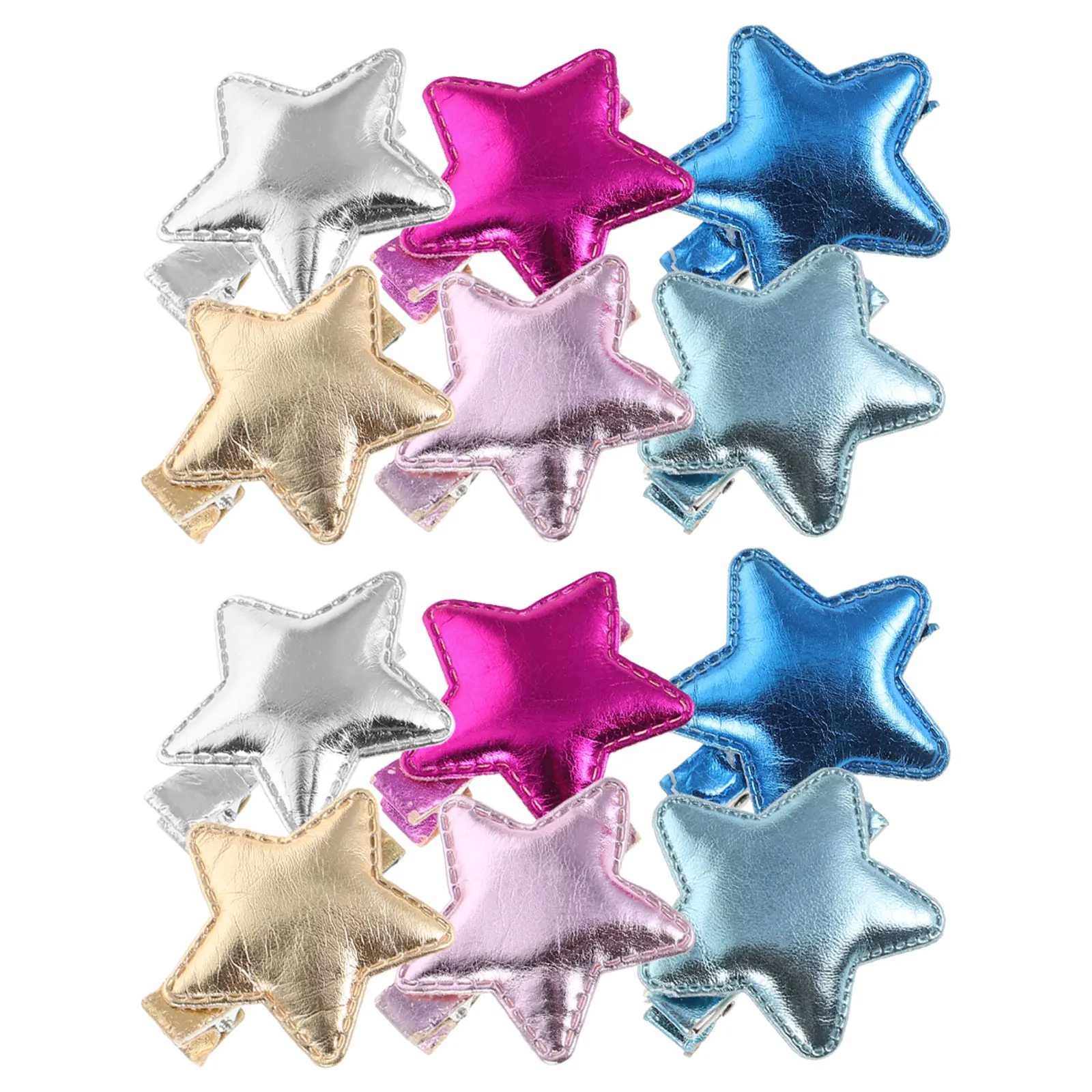

12 Pcs 's Star Hair Clips Barrettes Stars Accessories for Accessory Hairpin Women
