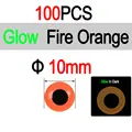 10mm 100pc FR Orange