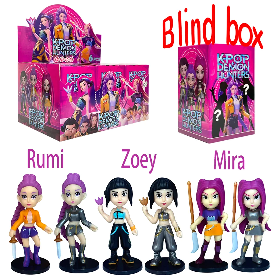 데빌 헌터 블라인드 박스 분해 재미 블라인드 백 소형 피규어 주변 모델 데스크탑 블라인드 박스 장식 생일 선물