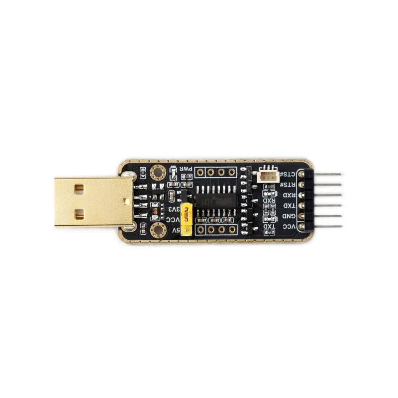Módulo depurador Waveshare USB a UART para Raspberry Pi 5, puerto tipo A, conector UART integrado, transmisión de alta velocidad baudios