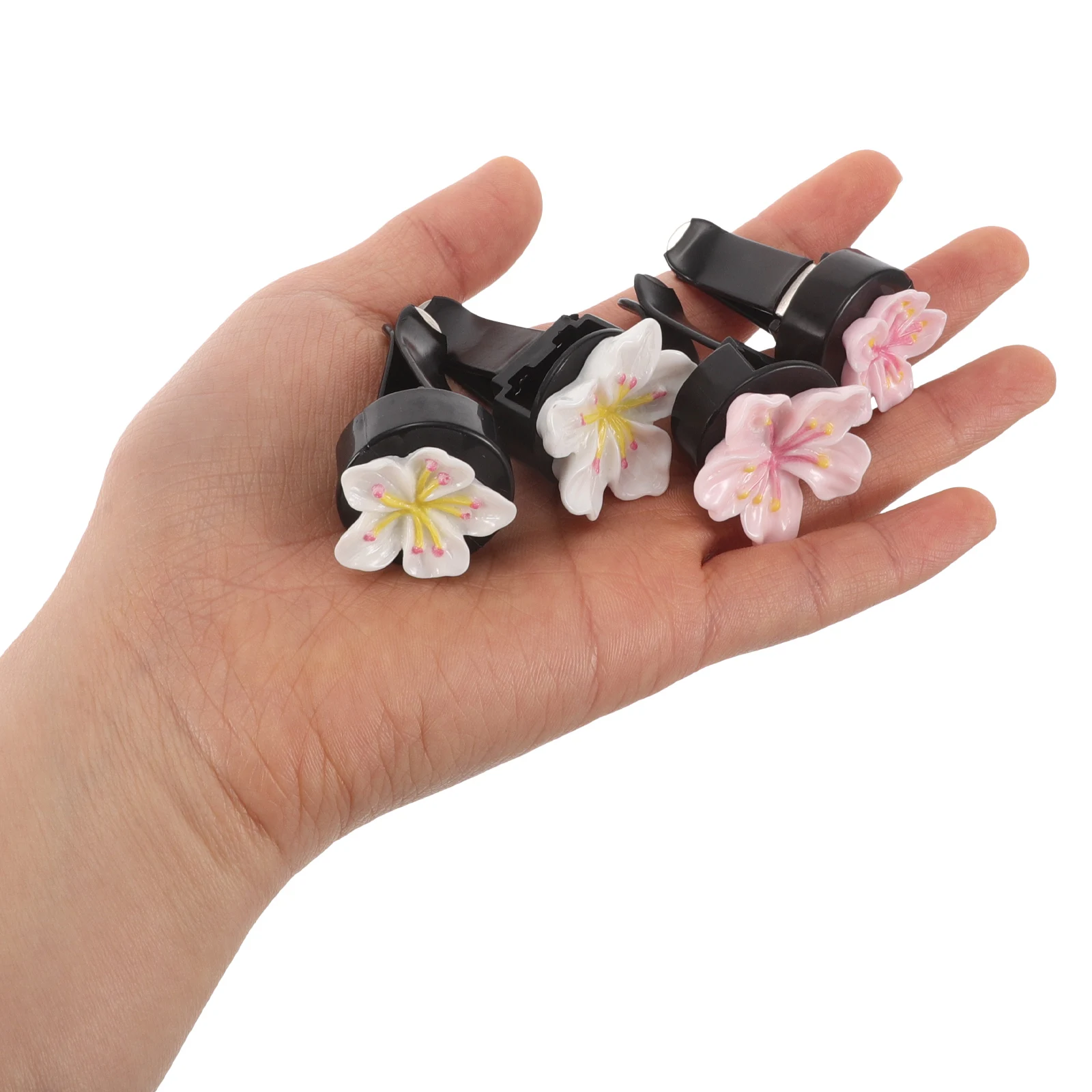 

4 Pcs Aromatherapy Clips 3D Design Long Car Diffuser Vent Clip Lasting Fragrance Car Vent Accessories Air Conditioner Freshener