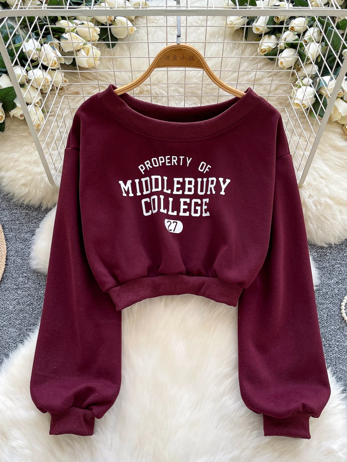 アメリカンデザイン ルーズ ロング スウェットシャツ レディース スパイシーガール カジュアル 多用途 オルトトップ 秋 2025 新作 ストリートウェア