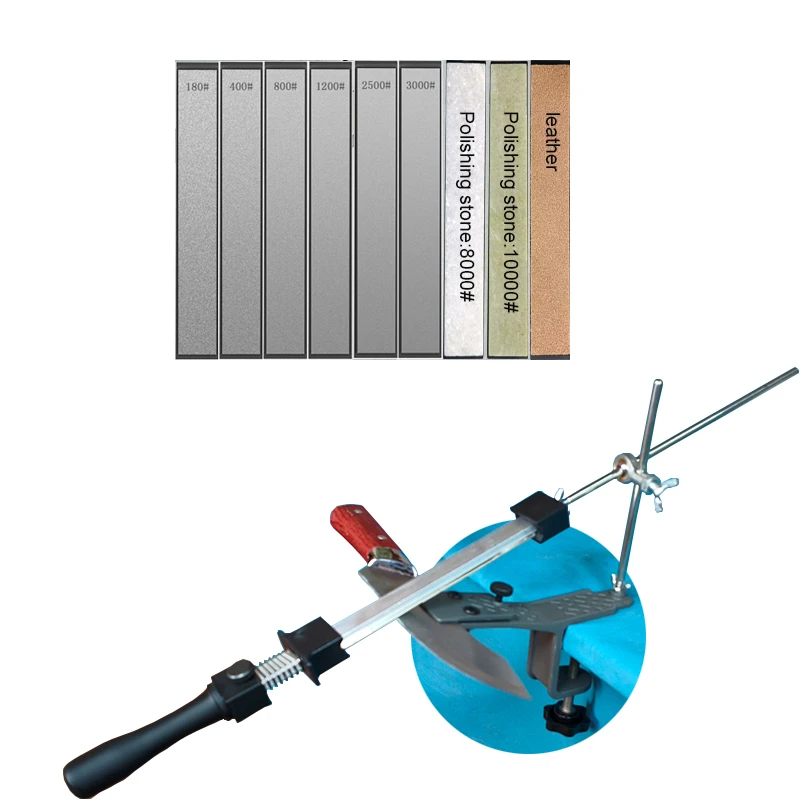 

Новый дизайн, профессиональная точилка для ножей с фиксированным углом, инструменты для кухонных ножей, система заточки ножей с набором алмазных камней