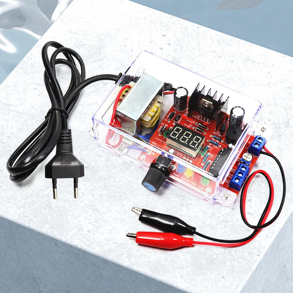 Kit de Regulador de Voltaje Ajustable LM317, Fuente de Alimentación de CC, Regulador de Voltaje Ajustable, Kit DIY 1.25V-12V, Kits Electrónicos