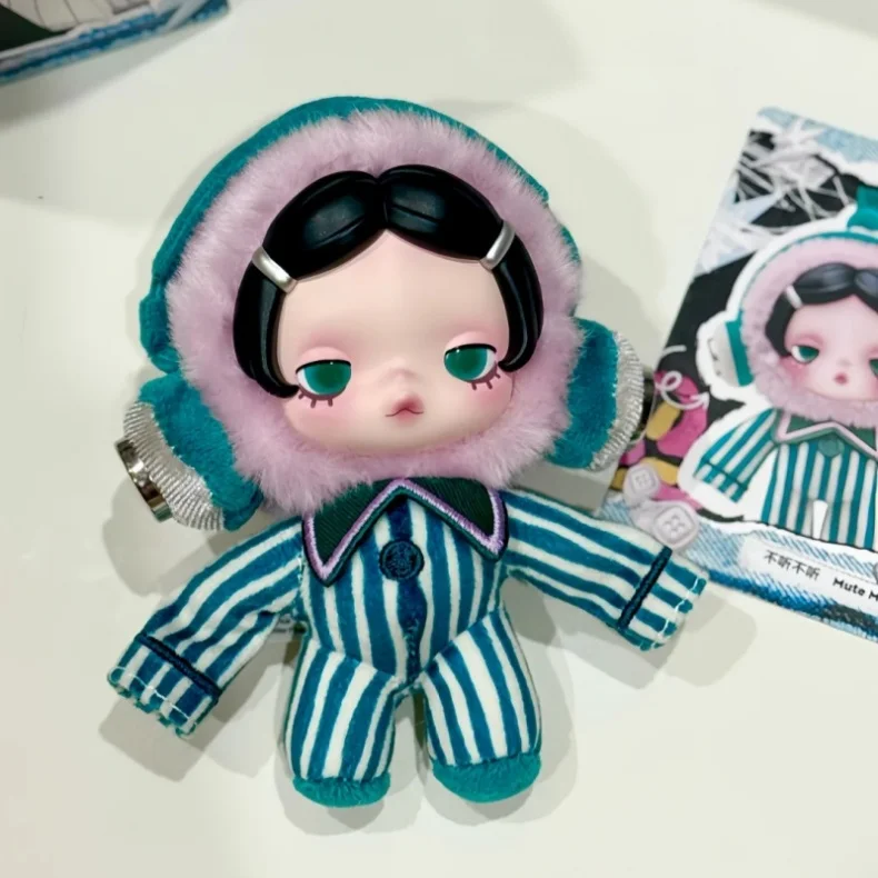 Original POP MART SKULLPANDA Off Mode Serie Blind Box Niedliche Flauschige Puppe Anhänger Schlüsselanhänger Taschenanhänger Ita Bag Sammlerstück Spielzeug Geschenk – Detail 9