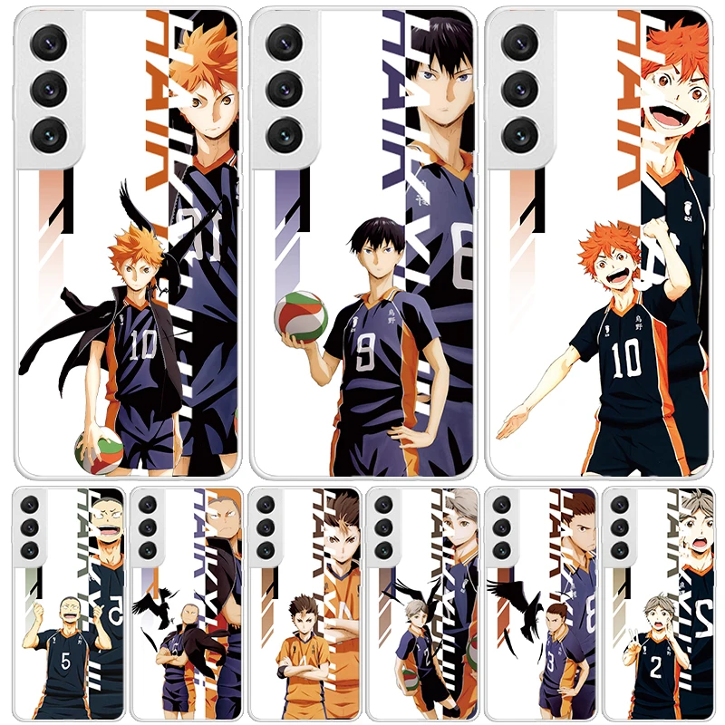 Anime Haikyuu Oya School Volleyball Case Phone Cover for Samsung Galay Note 20 Ultra 10 Lite 9 8 J4 J6 Plus J8 M30S M21 M32 M51