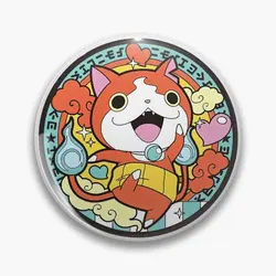 Jibanyan di Sparkschu0172 su Deviantart Soft Button Pin spilla Cartoon Hat donna spilla divertente carino metallo amante gioielli regalo