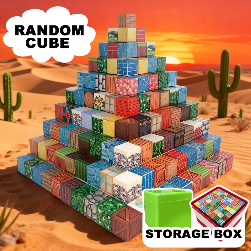 Blocchi magnetici creativi Mattoni magnetici con figure Set di costruzioni fai-da-te STEM Giocattoli sensoriali Regalo per bambini Ragazza Ragazzo Adulto