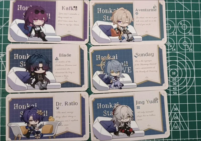 Honkai:Star Rail Live Broadcast Guest Sofa Aventurine Sitting Lomo Card Photocard HD Small Album Photo Cards For Fans Collection